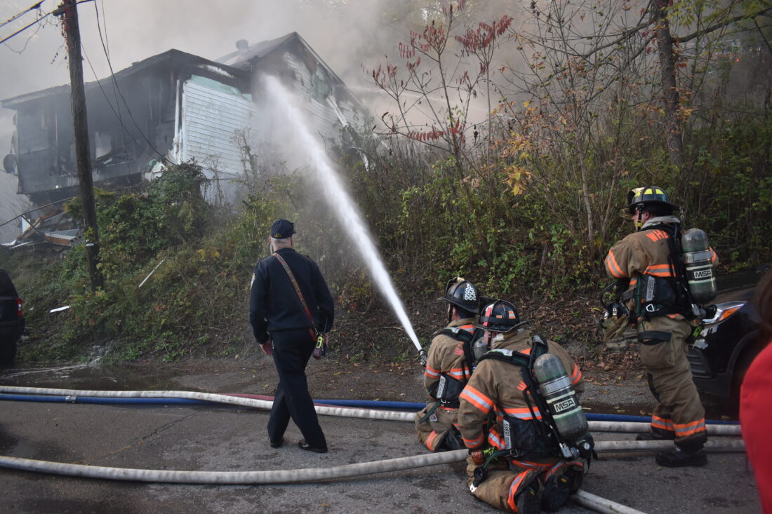 Wheeling Firefighters Battle Blaze in Elm Grove, Two Residents Injured